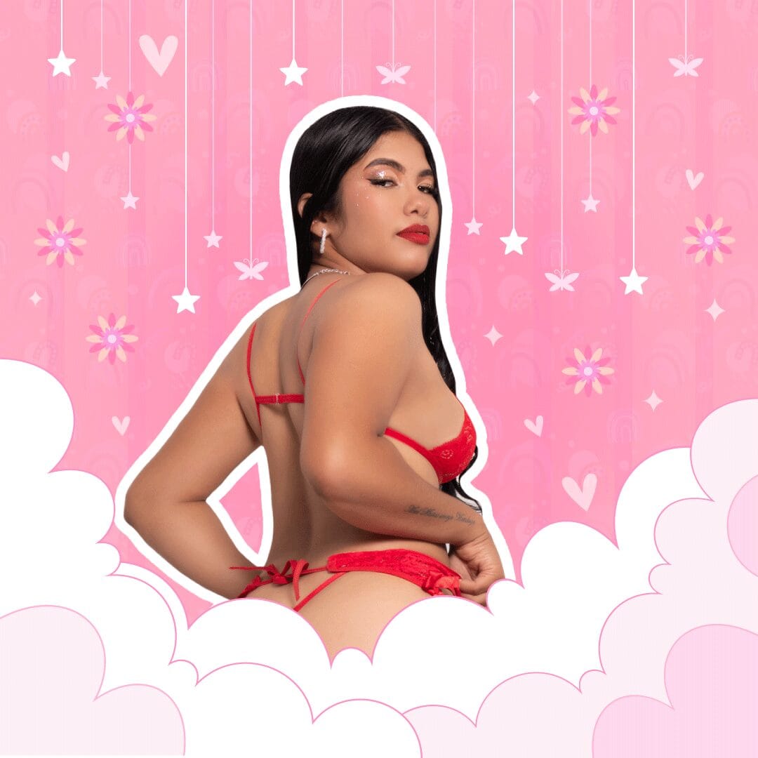 lencería roja para mujer
